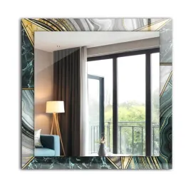 loftowe-lustro-wiszace-z-nadrukiem-60x60-cm-abstrakcyjne-geometryczne-wzory