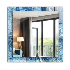 kwadratowe-lustro-z-nadrukiem-na-szkle-60x60-cm-abstrakcyjny-wzor-niebieski