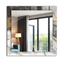 dekoracyjne-lustro-na-sciane-nadruk-dekor-60x60-cm-marmur-zyly-abstrakcja