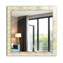 scienne-kwadratowe-lustro-z-nadrukowanym-motywem-60x60-kolorowe-fale-liscie