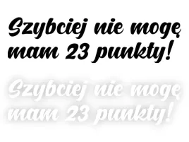 szybciej-nie-moge-mam-23-punkty-naklejka-na-samochod-na-auto-kolor