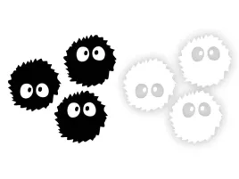 stworek-soot-sprites-naklejka-na-samochod-na-auto-kolor