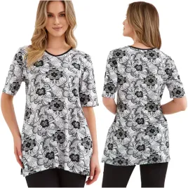 tunika-bluzka-damska-luzna-dluga-krotki-rekaw-plus-size-polski-producent