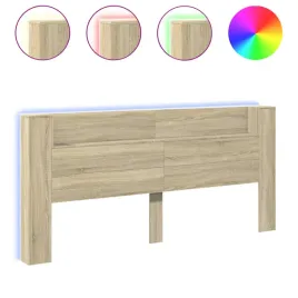 zaglowek-z-polka-i-led-dab-sonoma-220x165x1035-cm