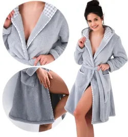 extra-miekki-cieply-pluszowy-szlafrok-damski-z-kapturem-w-kratke-l-xl-szary