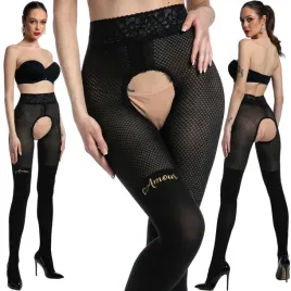 ozdobne-kuszace-rajstopy-imitujace-ponczochy-50-30den-3-4-czarne-cat-girl