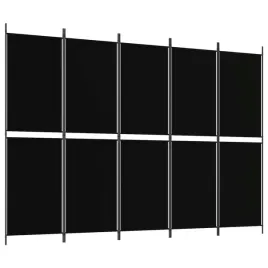 parawan-5-panelowy-czarny-250-x-180-cm-tkanina
