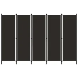 parawan-5-panelowy-brazowy-250-x-180-cm