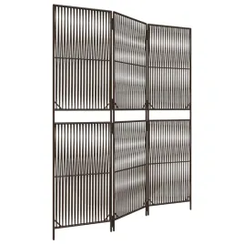 parawan-3-panelowy-brazowy-polirattan