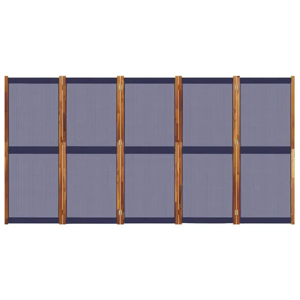 parawan-5-panelowy-ciemnoniebieski-350x180-cm-producent-vidaxl