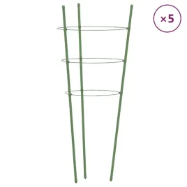 podporki-dla-roslin-z-3-obreczami-5-szt-zielone-75-cm-stal