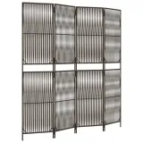parawan-4-panelowy-brazowy-polirattan