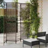 parawan-4-panelowy-brazowy-polirattan-stan-nowy