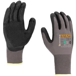 rekawice-robocze-nakrapiane-x-flex-plus-pianka-nitrylowa-foam-precyzyjne