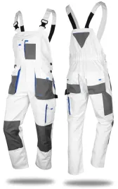 mocne-spodnie-robocze-ogrodniczki-malarskie-classic-white-pro-wzmacniane