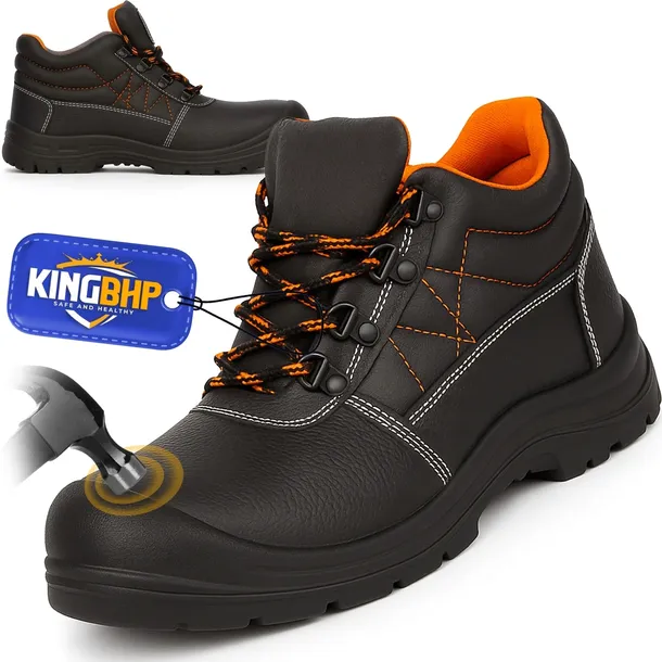 Buty robocze TRZEWIKI OCHRONNE FORCE S3 SKÓRA BUFFALO Stalowy PODNOSEK BHP