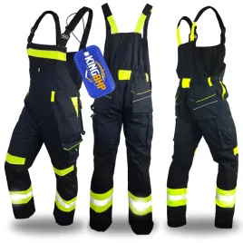 odblaskowe-spodnie-robocze-ogrodniczki-classic-vis-ostrzegawcze-odblaski