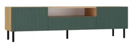 nowoczesna-szafka-rtv-160-cm-artisan-zielen-kamika-slim-ts-3-kolory