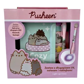 pusheen-zestaw-sekretny-dlugopis-uv-notatnik-naklejki