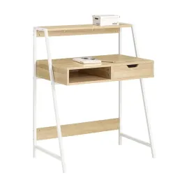 biurko-loftowe-z-polka-i-szuflada-regulowane-nogi-biale-mdf-100x50x100cm