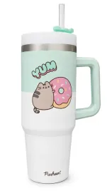 pusheen-kubek-termiczny-mpm-09-l-zielony-mietowy-duzy-z-rurka-slomka