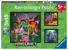 puzzle-3x49-elementow-minecraft-ravensburger