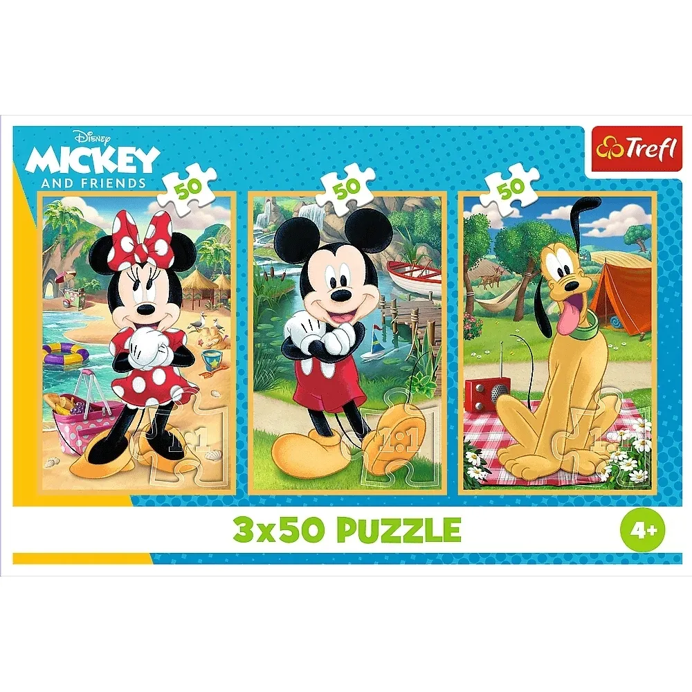 puzzle-trefl-myszka-miki-3x50-elementow