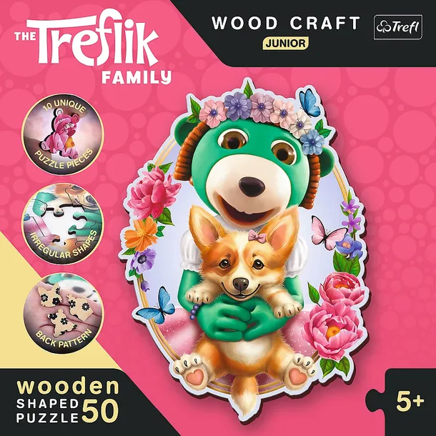 puzzle-trefl-50-elementow-wesole-trefliki-kolekcja-puzzle-drewniane-50-el