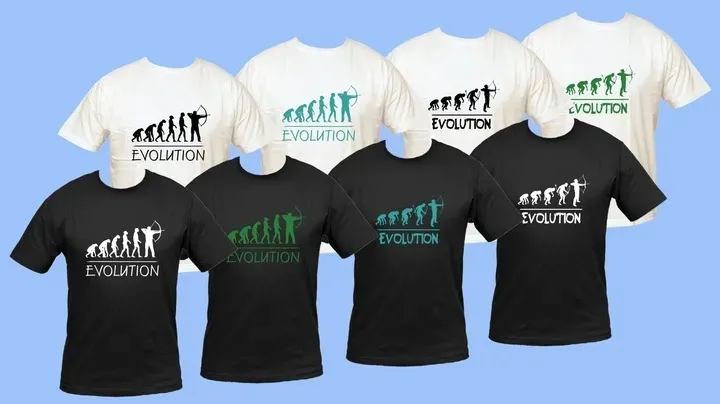 koszulka-evolution-lucznik-ewolucja-archery-stan-nowy