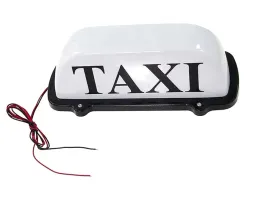 lampa-szpakowka-biala-na-magnes-z-napisem-taxi-c7k42