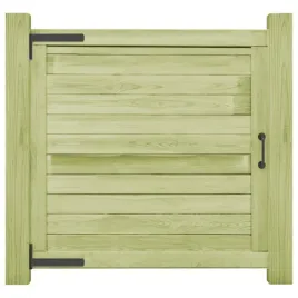 rustykalna-furtka-ogrodowa-z-drewna-sosnowego-100-x-100-cm-zielona