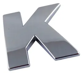 emblemat-litera-literka-cyfra-cyfry-chrom-k-k-o6z63
