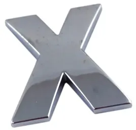 emblemat-litera-literka-cyfra-cyfry-chrom-x-x-g2d59