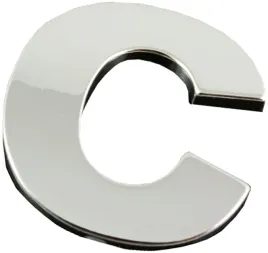 emblemat-litera-literka-cyfra-cyfry-chrom-c-c-o7z78