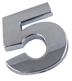 emblemat-cyfra-cyfry-litera-duza-chrom-5-piec-r2i03