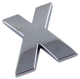emblemat-litera-literka-cyfra-cyfry-chrom-x-x-u9f65