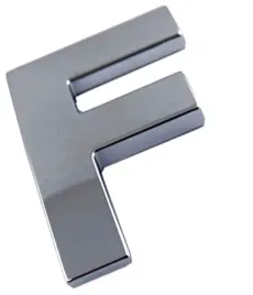 emblemat-litera-literka-cyfra-cyfry-chrom-f-f-y9e06