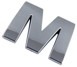 literka-w7p02-cyfra-cyfry-chrom-m-emblemat-litera