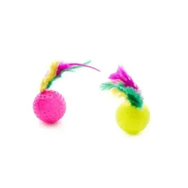 58613-jk-pilka-z-piorkiem-4cm-op-2szt