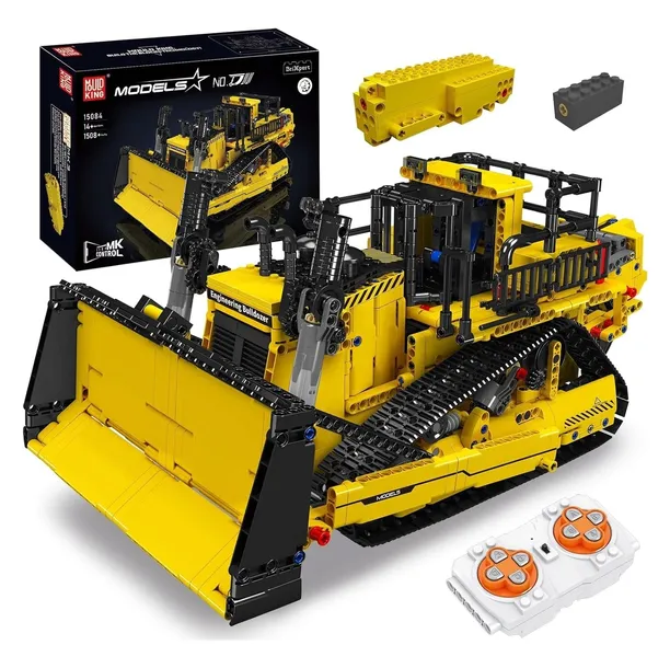 Klocki Mould King 15084 buldożer gąsienicowy Caterpillar D11T