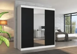 szafa-przesuwna-200-cm-biala-czarna-z-lustrem-do-sypialni-santiago