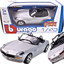 bmw-z8-cabrio-samochod-metalowy-auto-kolekcjonerski-model-bburago-1-43
