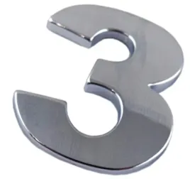 emblemat-cyfra-cyfry-litera-literka-chrom-3-trzy-e1h99