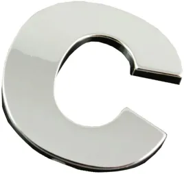 emblemat-litera-literka-chrom-c-c-duze-56cm-y2k75