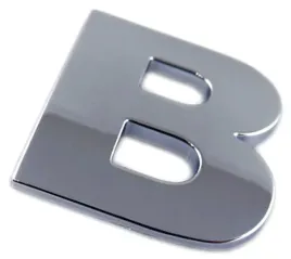 emblemat-litera-literka-cyfra-cyfry-chrom-b-g6q41