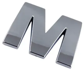 emblemat-litera-literka-cyfra-cyfry-chrom-m-b9z76