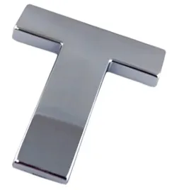 emblemat-litera-literka-cyfra-cyfry-chrom-t-t-i4b83