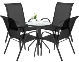 meble-ogrodowe-stol-okragly-szklany-60cm-i-4-krzesla-metalowe-czarne
