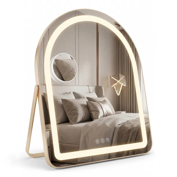 REA LUSTRO LED GLAM L.GOLD 40x45 cm
