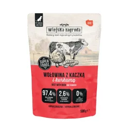 wiejska-zagroda-hipoalergiczna-mokra-karma-dla-psa-wolowina-kaczka-500g